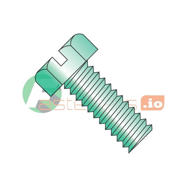 Newport Fasteners #10-32 x 3/8 in Slotted Hex Machine Screw, Zinc Plated Steel, 9000 PK 790725 - main